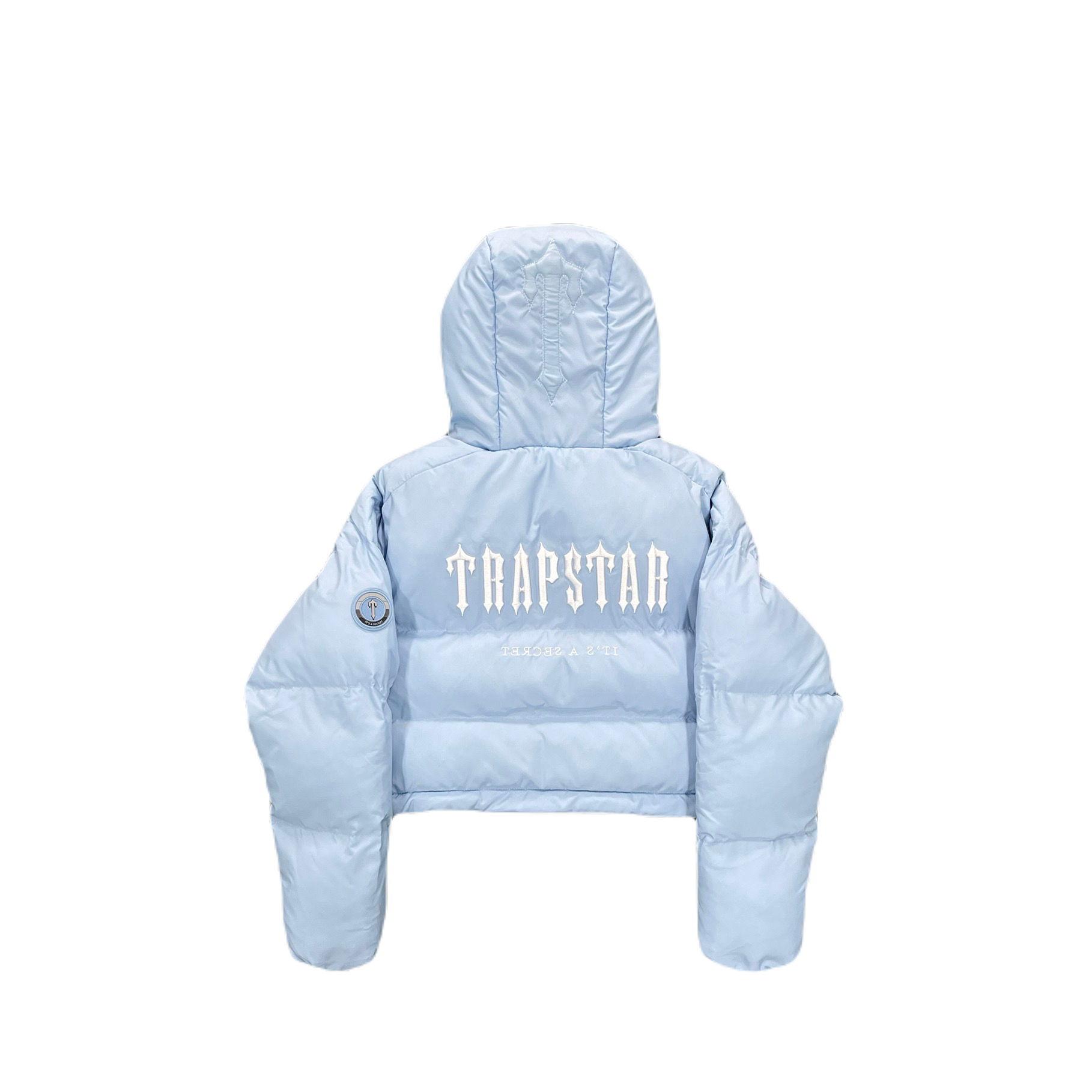 ICE BLUE HYPERDRIVE DETACHABLE HOOD PUFFER - Image 2